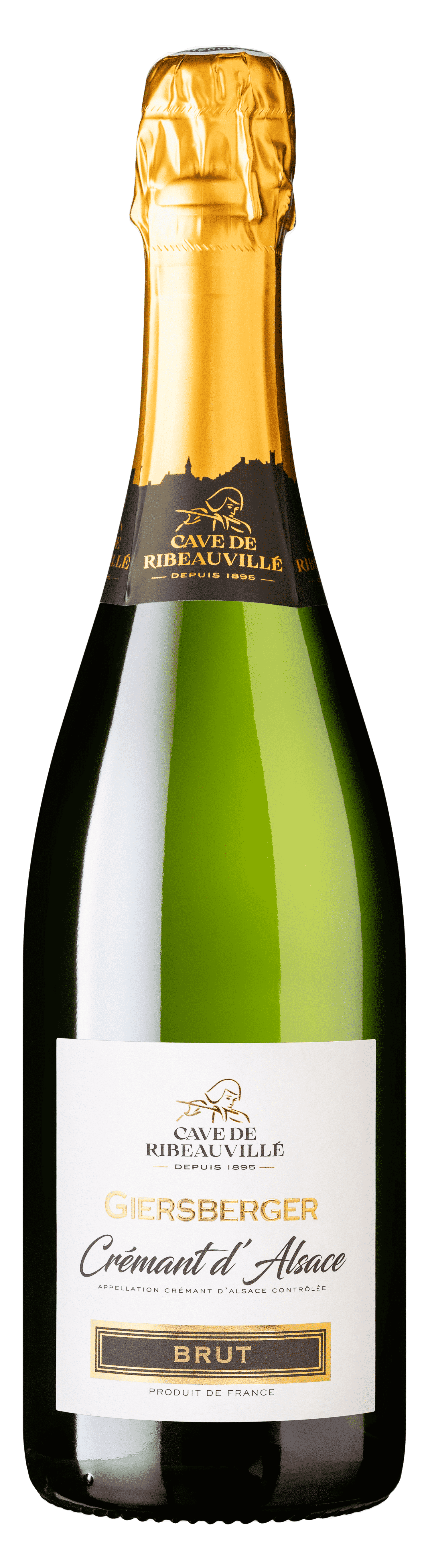 Bouteille de Crémant Giersberger Brut Cave de Ribeauvillé